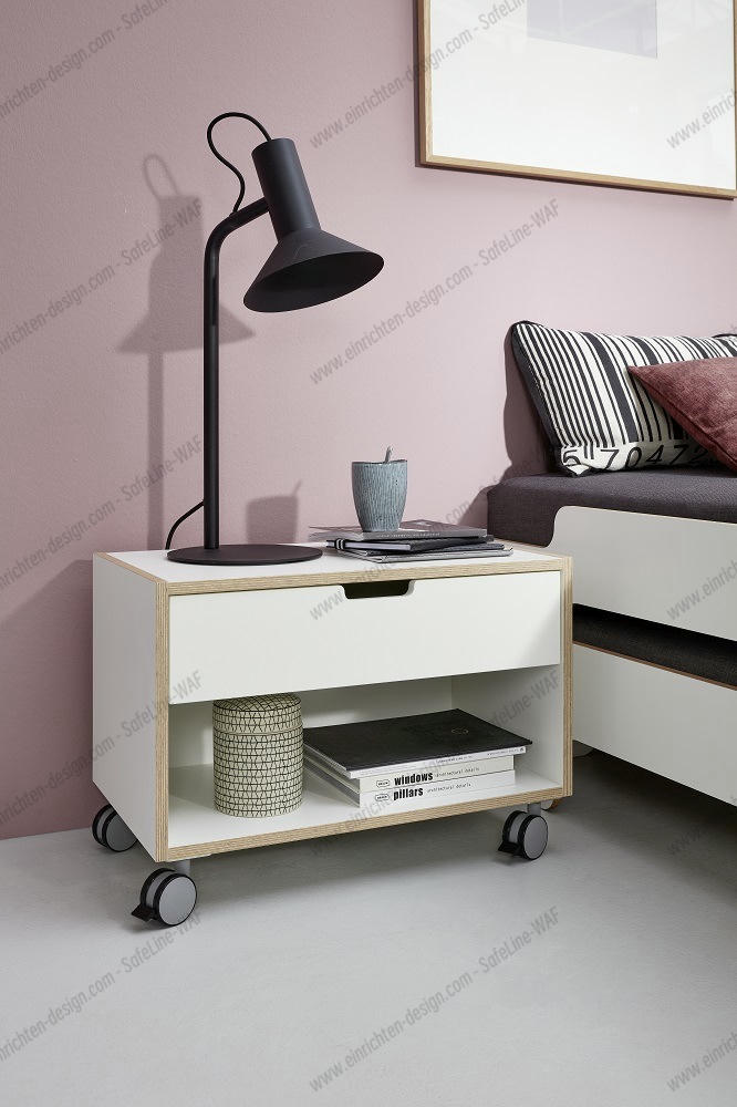 Bedside table on castors discount